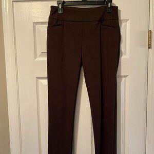 Like New Attyre Brown Pull-on Ankle Pants Size 4